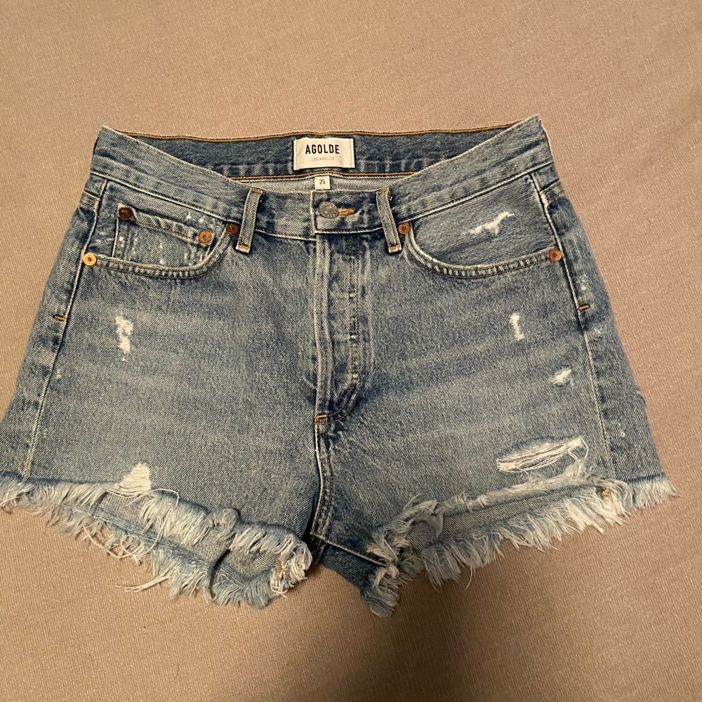 Agolde Women's Parker vintage cut off Jean Shorts size 25
